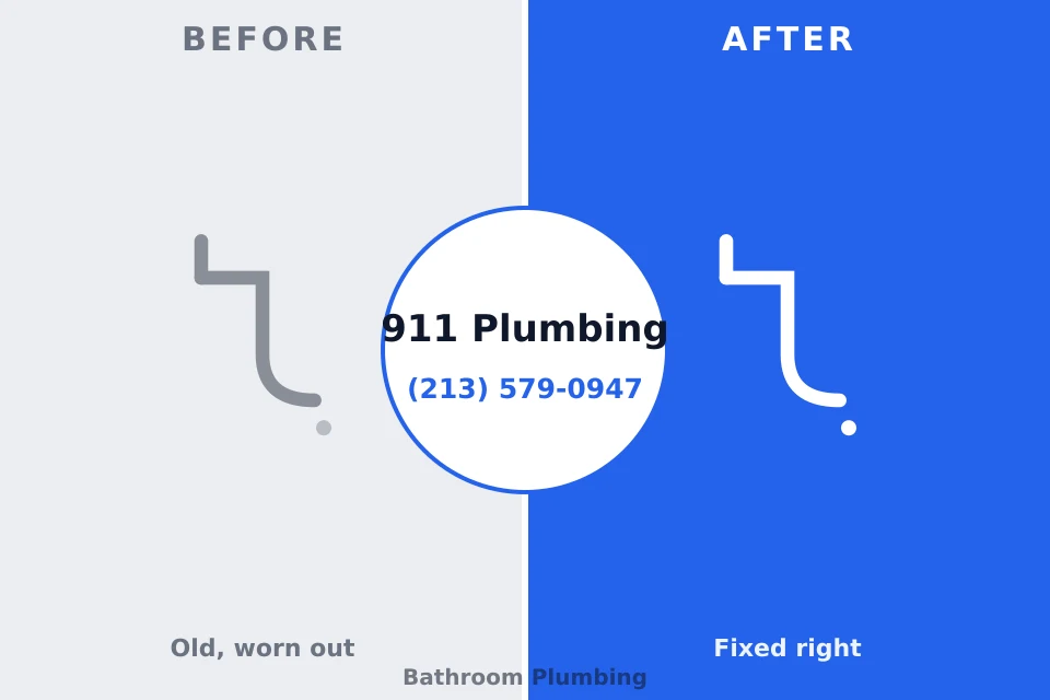 Before and after: plumbing repair Channel Lake, IL